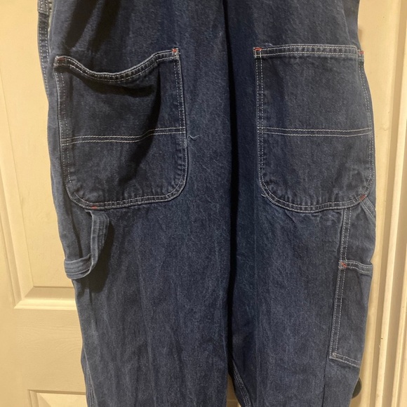 Red Kap Blue Denim Overalls Men’s Size 40x32 - Picture 9 of 11